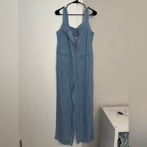 Old Navy Denim Button-Front Jumpsuit